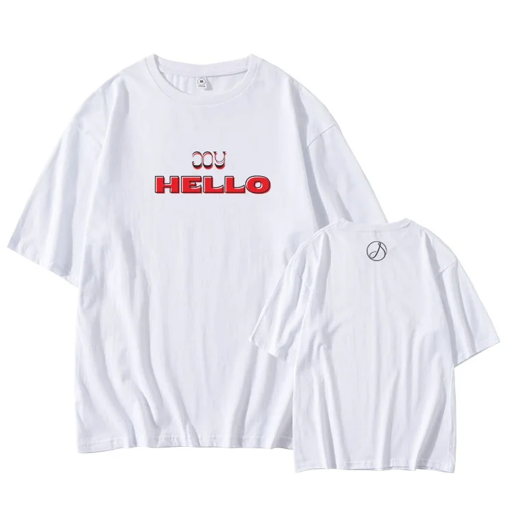 

Kpop red velvet joy album hello 2 styles printing o neck t shirt for summer fashion unisex dropped shoulder sleeve t-shirt