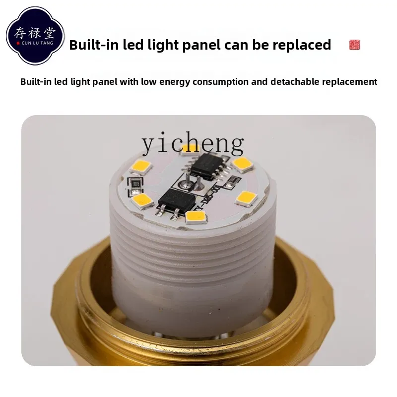 Лампа Будды из металла