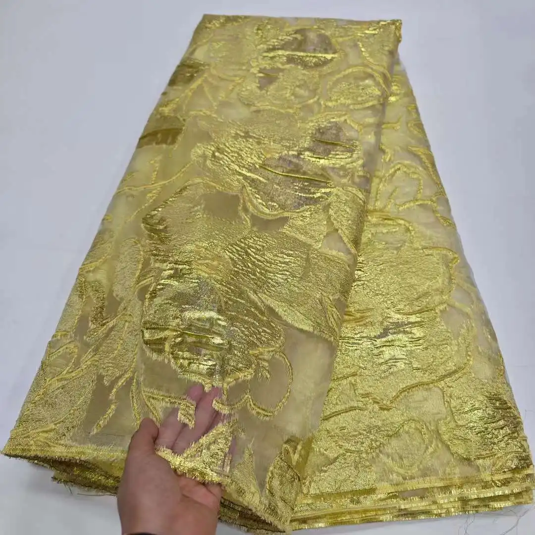 Французская парчовая кружевная ткань из органзы 2024 Высококачественная