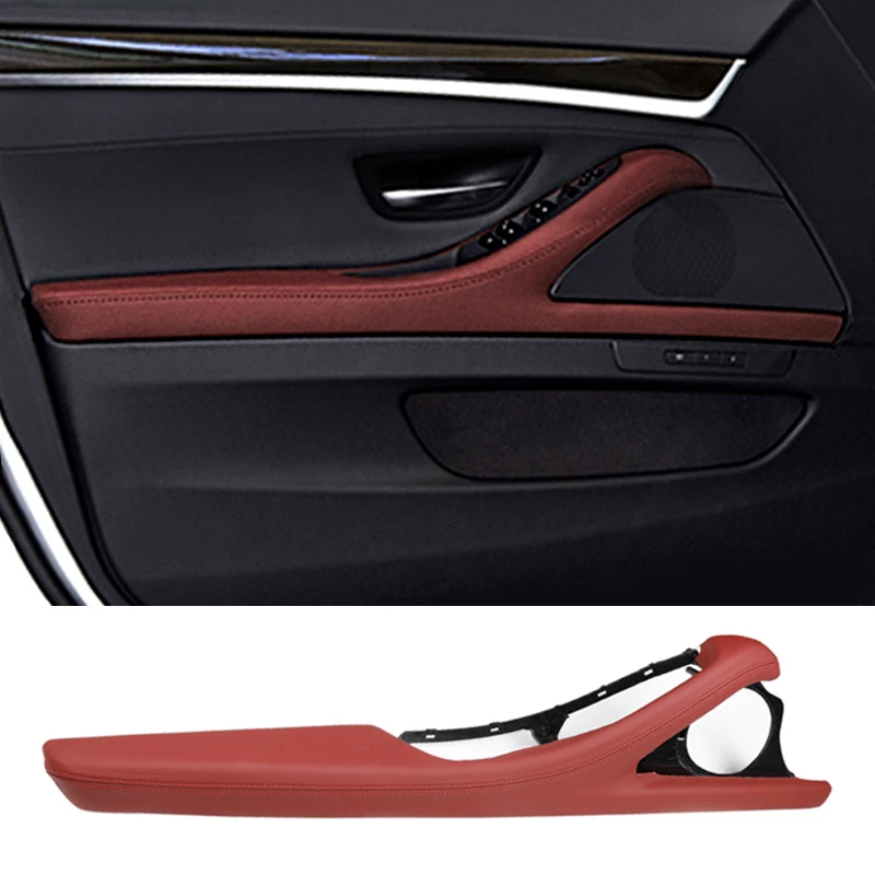 

LHD RHD Interior Door Handle Armrest Genuine Leather Outer Frame Bracket Assembly Customization For BMW 5 Series F10 F11