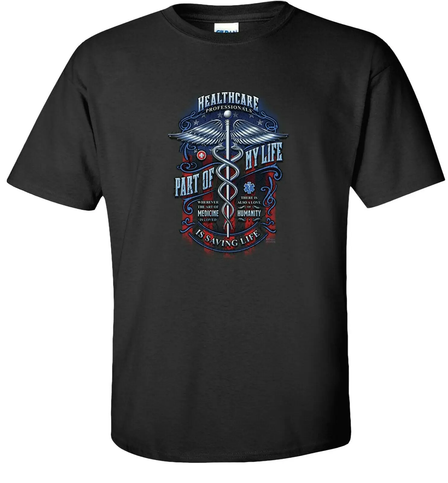 

Part of My Life Is Saving Life EMS EMT Nurse Doctor Medic Paramedic T-Shirt 100% Cotton O-Neck Short Sleeve Casual Mens T-shirt