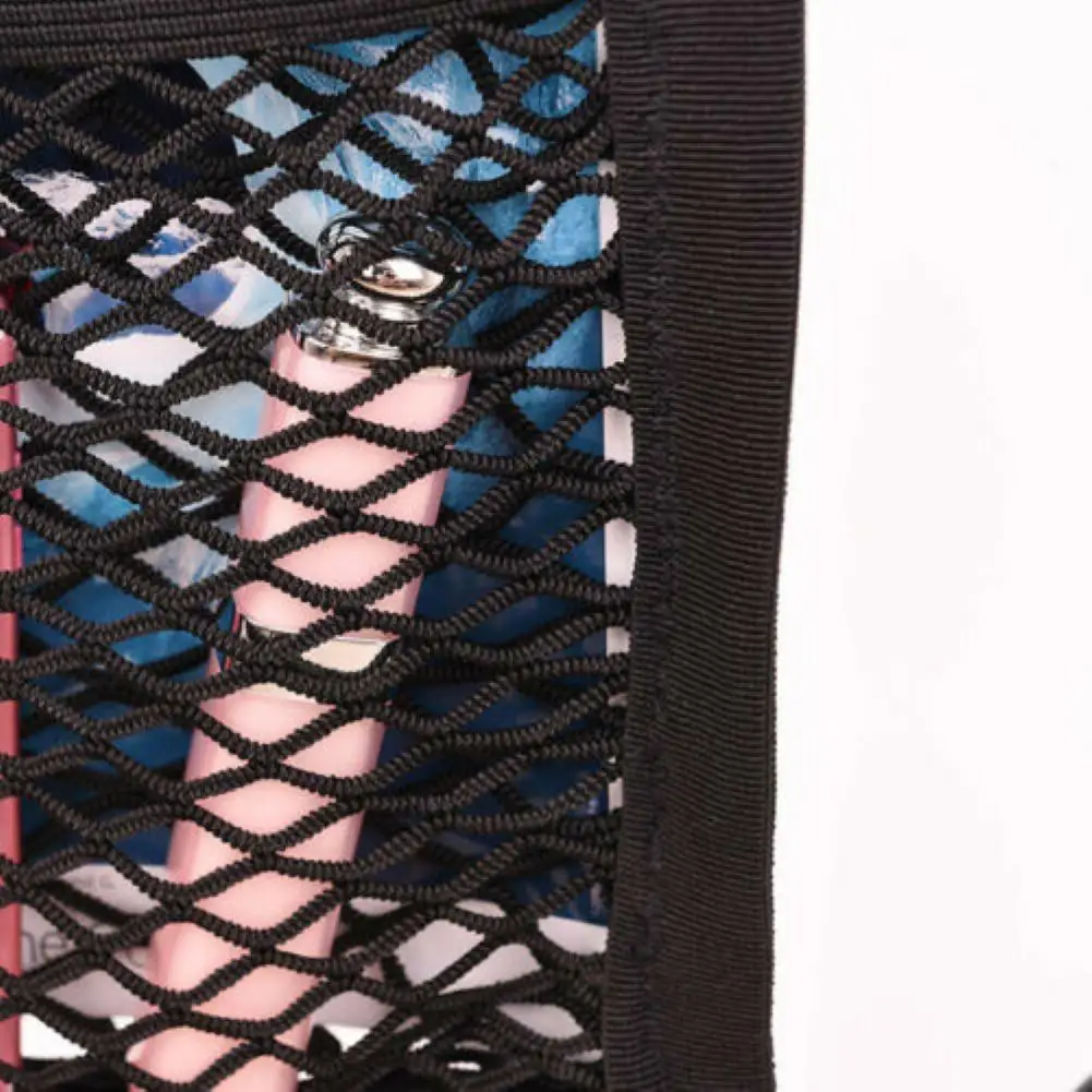 

Universal Useful Wall Nylon Mesh Cargo Storage Net 3-Layer Car Mesh Organizer Elastic for SUV