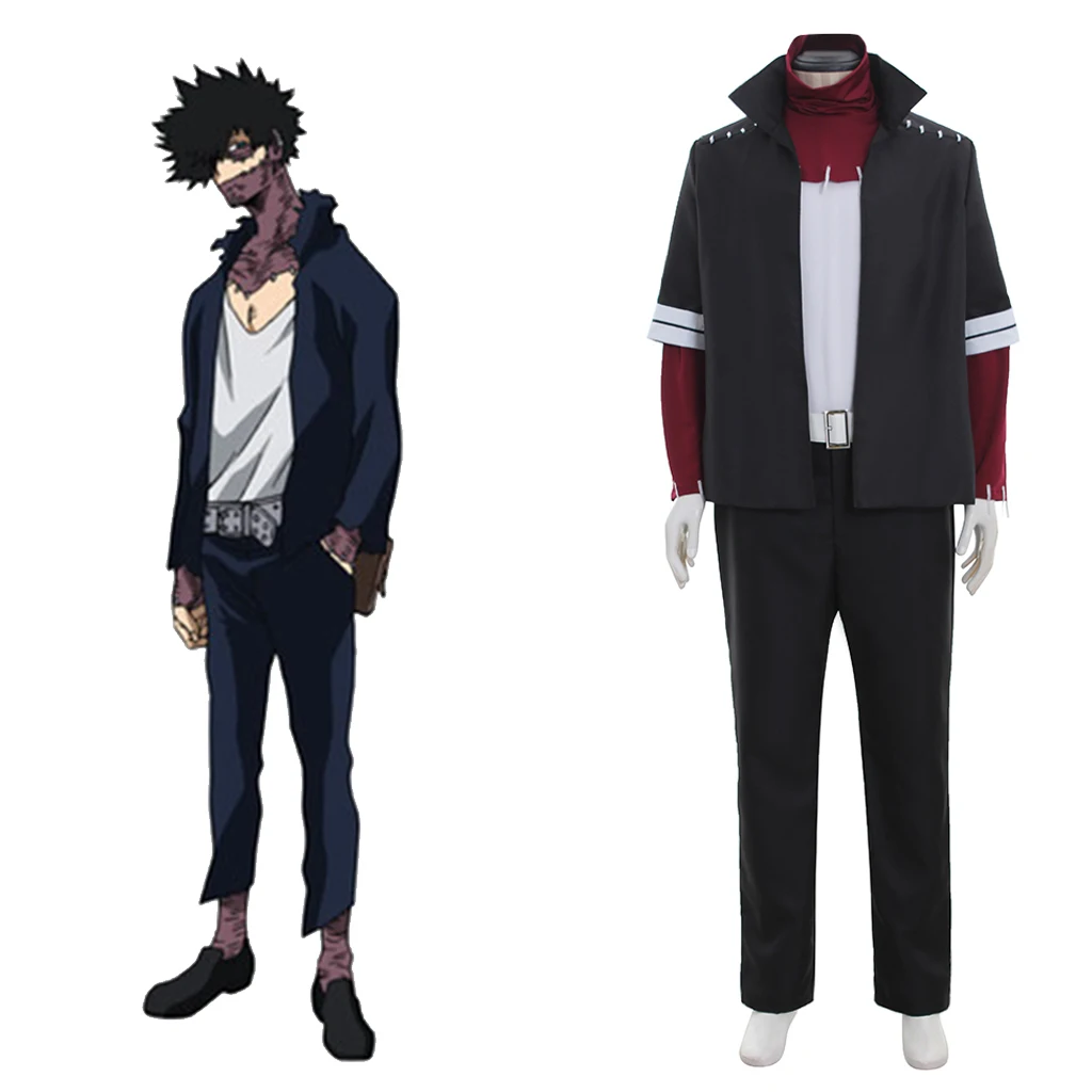 

My Hero Academia Todoroki Touya Dabi Cosplay Costume Boku No Hero Akademia Dabi Short Coat Halloween Outfits