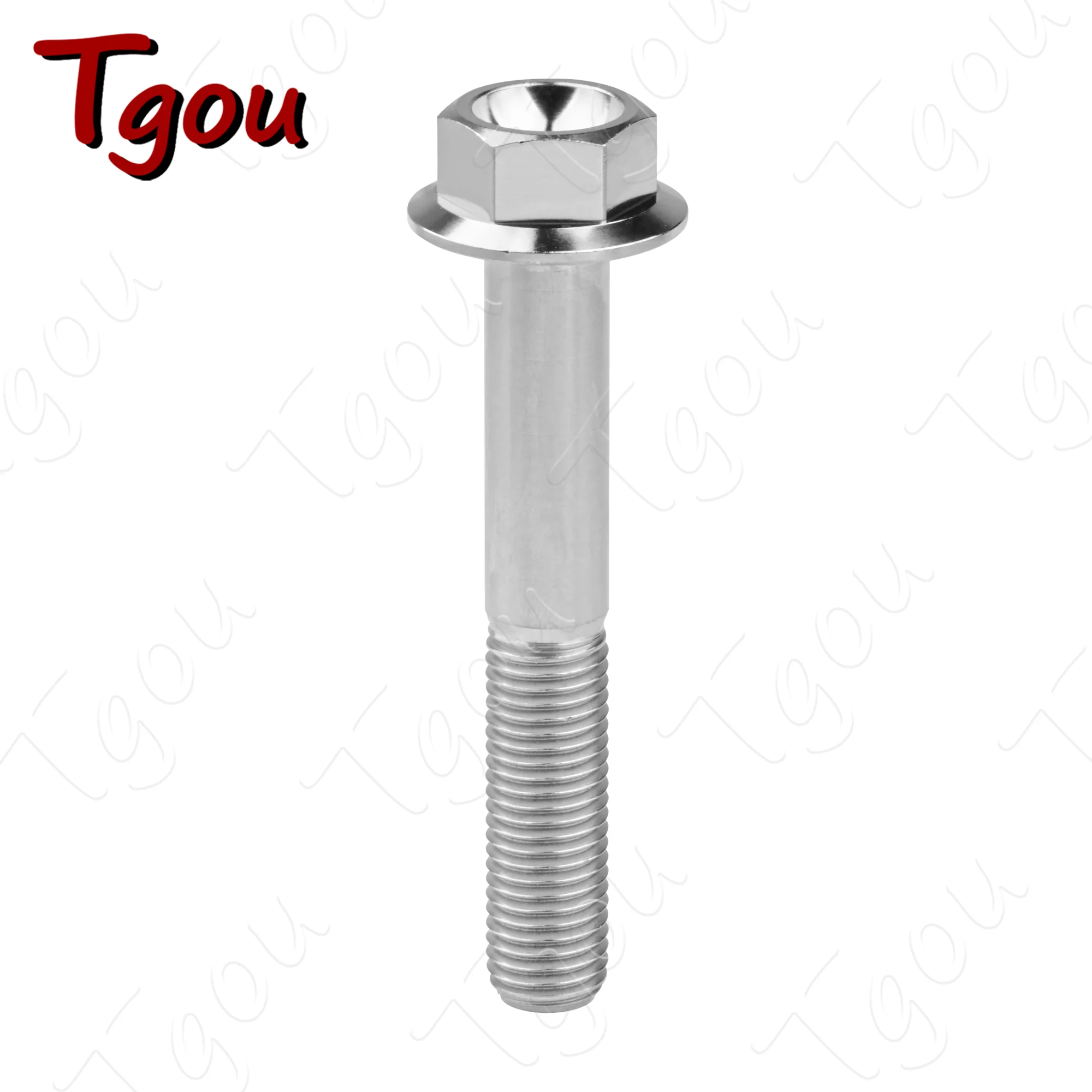 

Титановый болт Tgou M10x20/25/30/35/40/45/55/60/65/70/75/80/100 мм, шестигранный фланцевый винт с шагом 1,25 для мотоциклетного суппорта