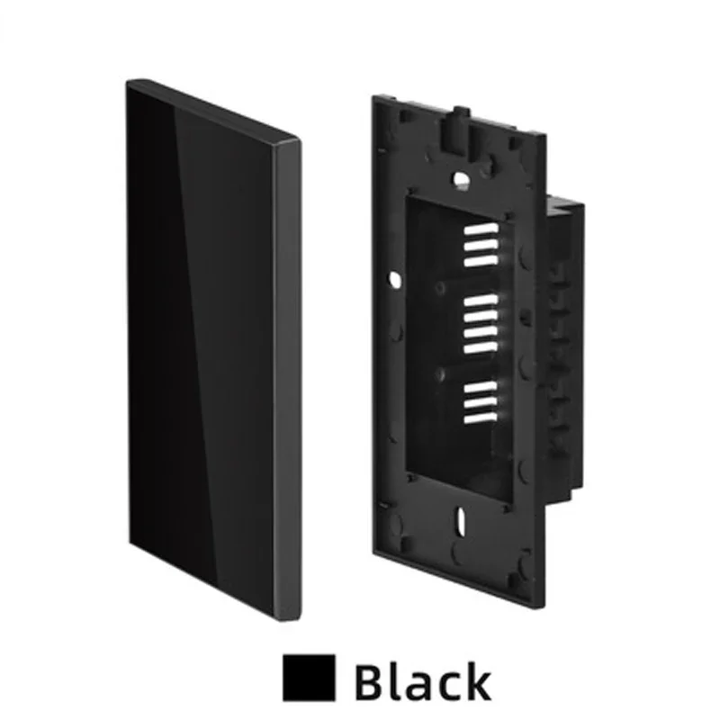 

Панель переключателя из закаленного хрустального стекла белого цвета с монтажной железной пластиной для блокировки белой доски, американский стандарт
