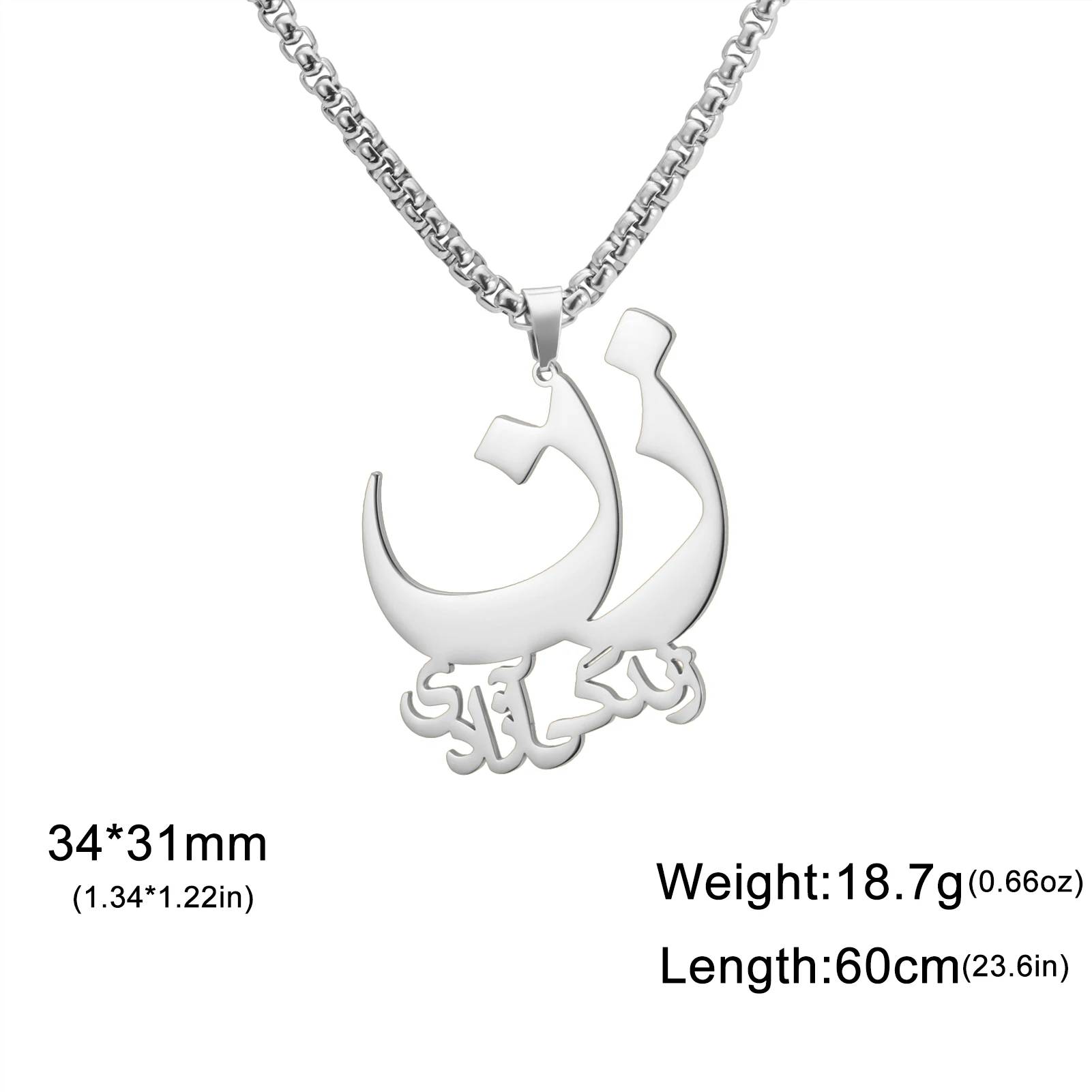 LIKGREAT Ожерелье Из Нержавеющей Стали В Стиле Фарси Женский Кулон Ювелирные Изделия
