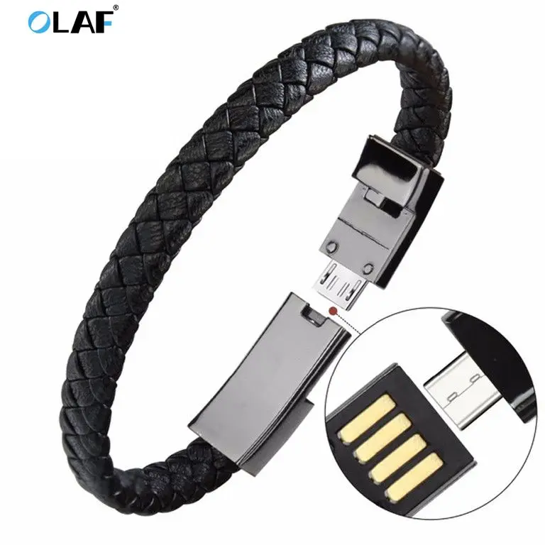 

Olaf браслет USB C зарядный кабель для передачи данных зарядный Шнур для iPhone xiaomi samsung Micro Usb кабель