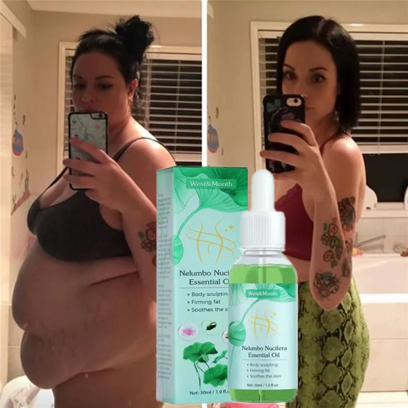 

Plant Essential Oils Healthy Lose Weight Heating Dissolve Fat Slimming Essential Oil for Whole Body 30ML