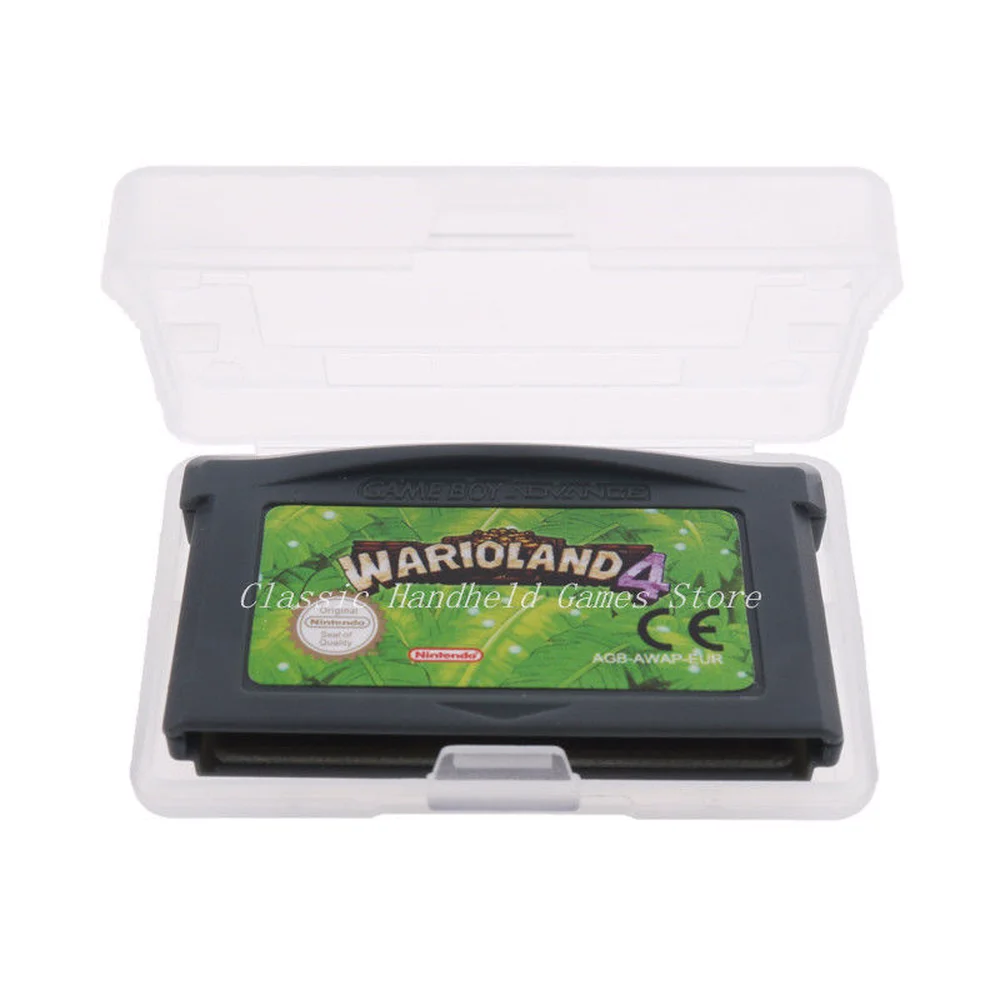 Картридж Wari Land Warioland с 4 картриджами для Game Boy Advance GBA SP GBM NDS DS Lite консоль NDSL |