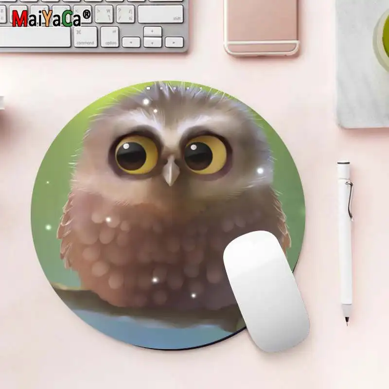 Резиновый коврик для мыши Maiyaca скоростная игровая мышь с забавными совами