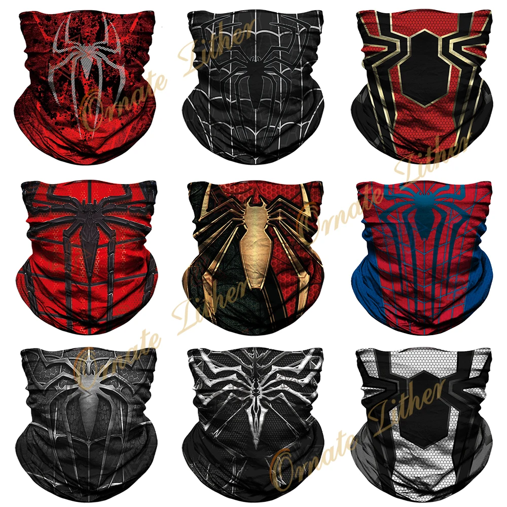 

Summer Bandana Ski Mask Cycling Neck Gaiter Headband Sport Hiking Scarf Spider Half Masks Balaclava Seamless Bandana Buff Warmer