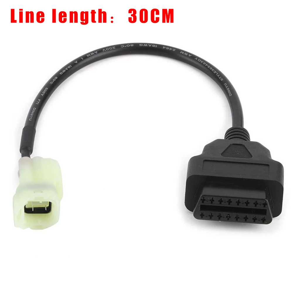 

ELM327 OBD 2 кабель 4-контактный адаптер автомобильный разъем кабель диагностический считыватель кодов кабель сканер диагностический инструмен...