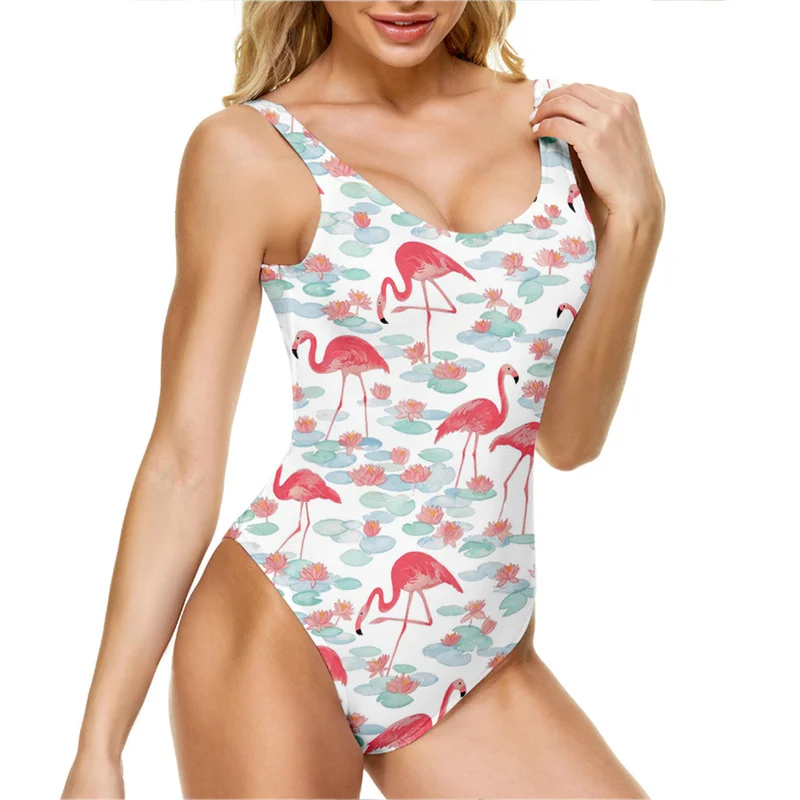 

Women One-piece Swimsuit Bikini Surfing Swimwear Print Summer Bath Sexy Beach Bathing Suit Ladies Biquini