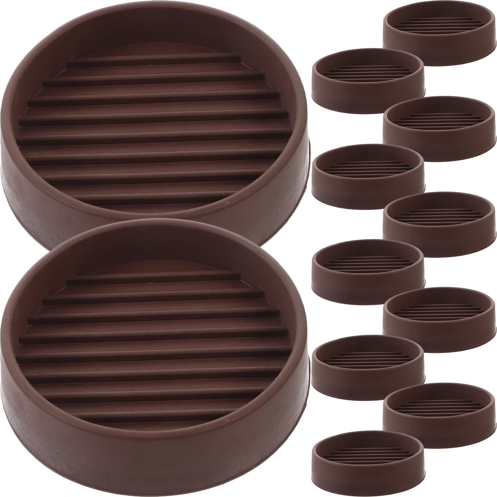 

12 Pcs Couch Foot Rest Rubber Furniture Leg Round Wheel Caster Cups Wooden Floor Furniture Round Wheel Caster Cups Hardwood
