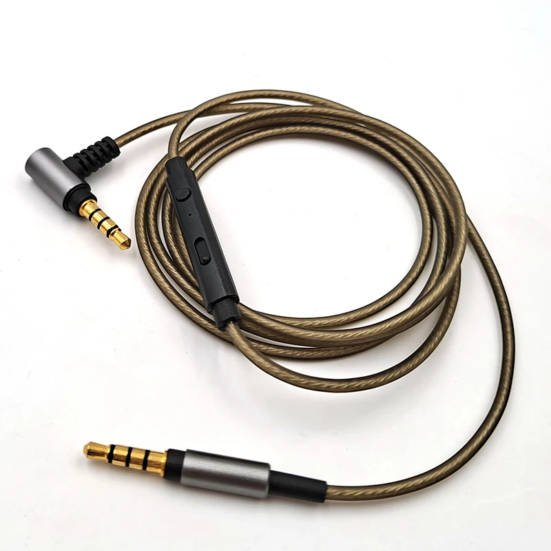 Для SONY MDR-1A 100AP XB950BT WH1000X 1000XM2 1000XM3 H800 SR5 MSR7 H900N наушники сменный 3,5 мм посеребренный обновленный кабель