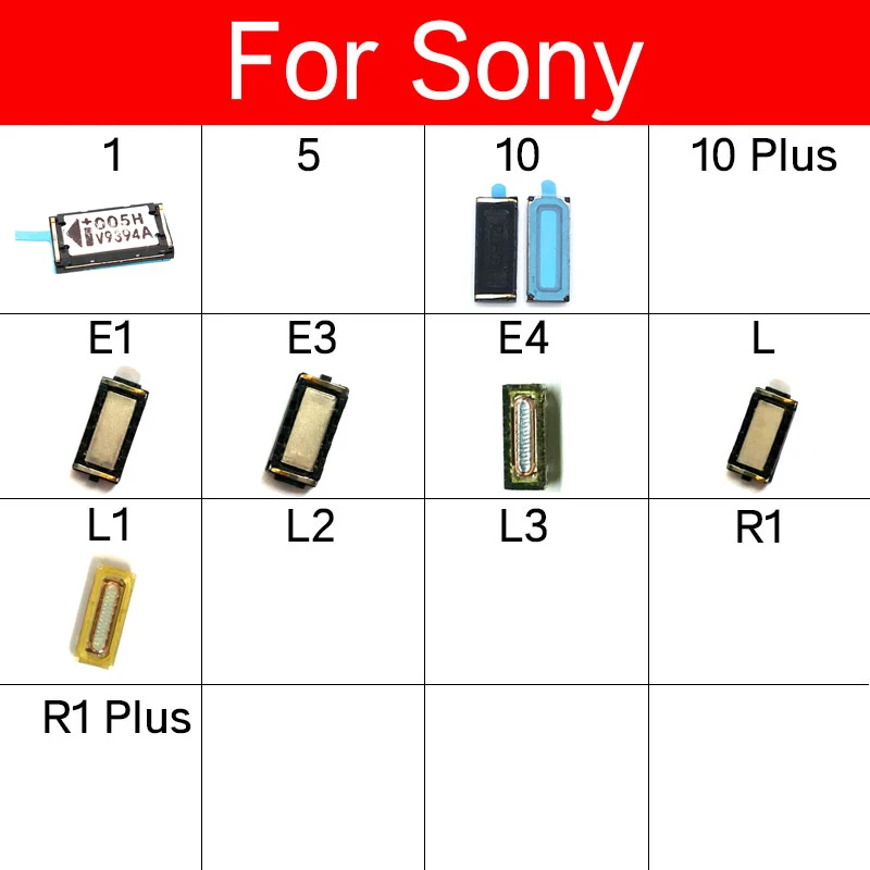 Ear Speaker For Sony Xperia 1 5 10 E1 E3 E4 L L1 L2 L3 R1 Plus Earpiece Speaker Replacement Parts