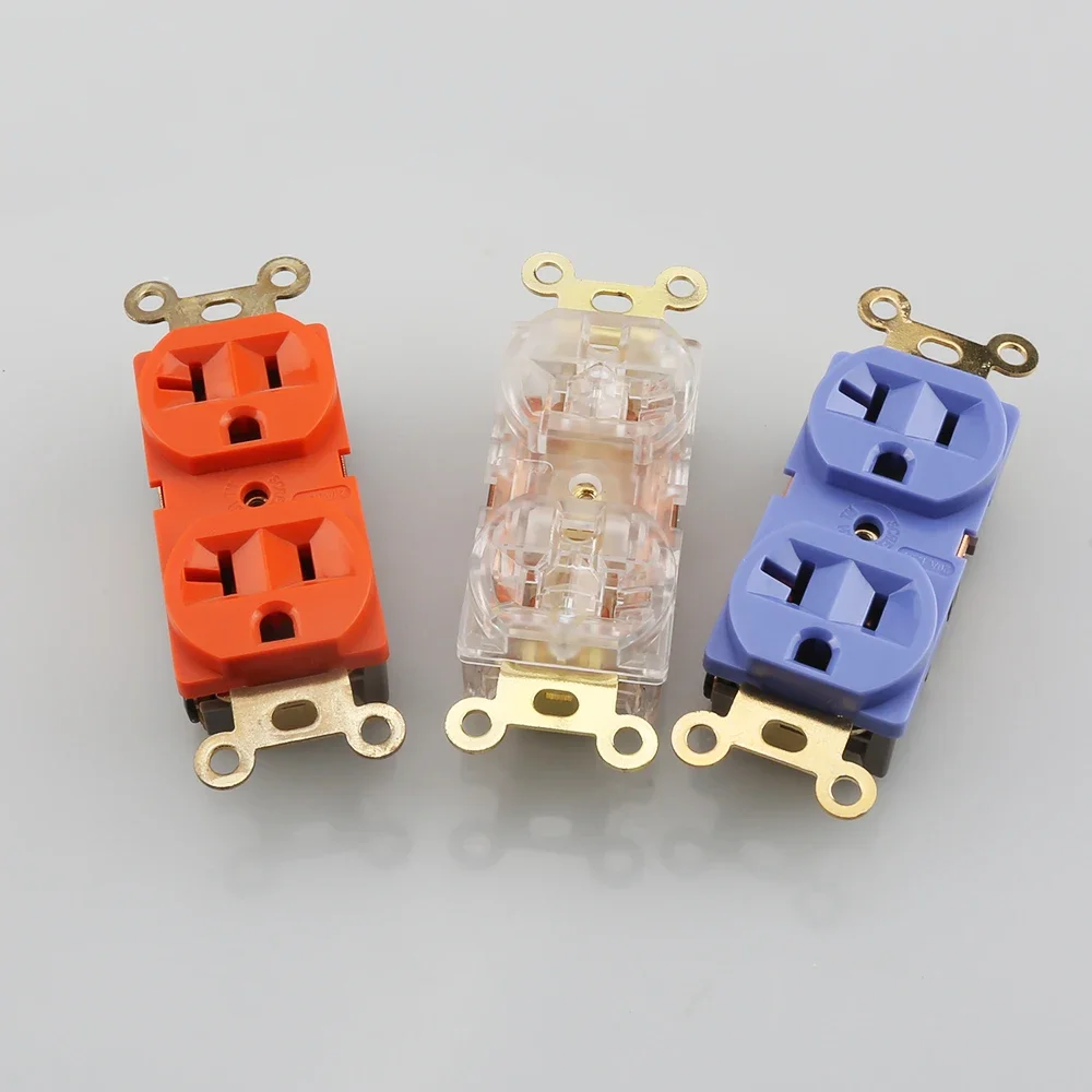 2 шт./4 шт. Audiocrast США дуплексные розетки переменного тока настенная розетка