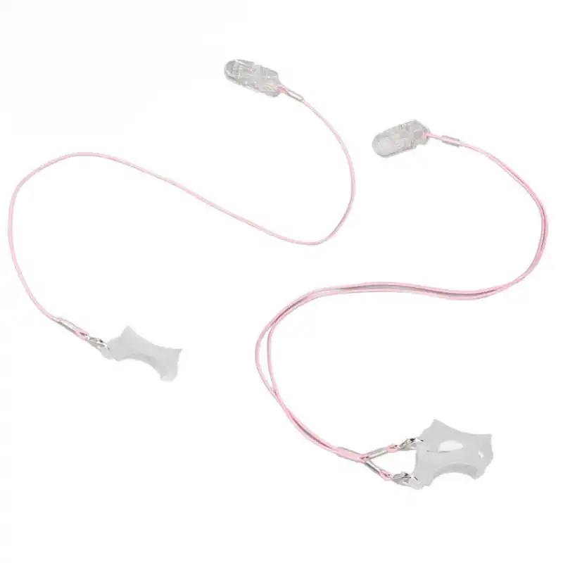 Ear Cleaner Hearing Device Clip Prevent Losing Transparent Clamp Pink Cord Portable Hearing Device Straps Large Ear Clean Tool