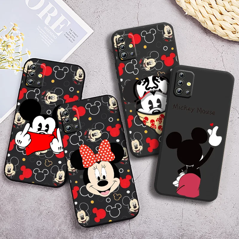 

Mickey Love Minnie Disney Phone Case For Samsung Galaxy A90 A80 A70 S A60 A50S A30 S A40 S A2 A20E A20 S A10S A10 E Black Cover