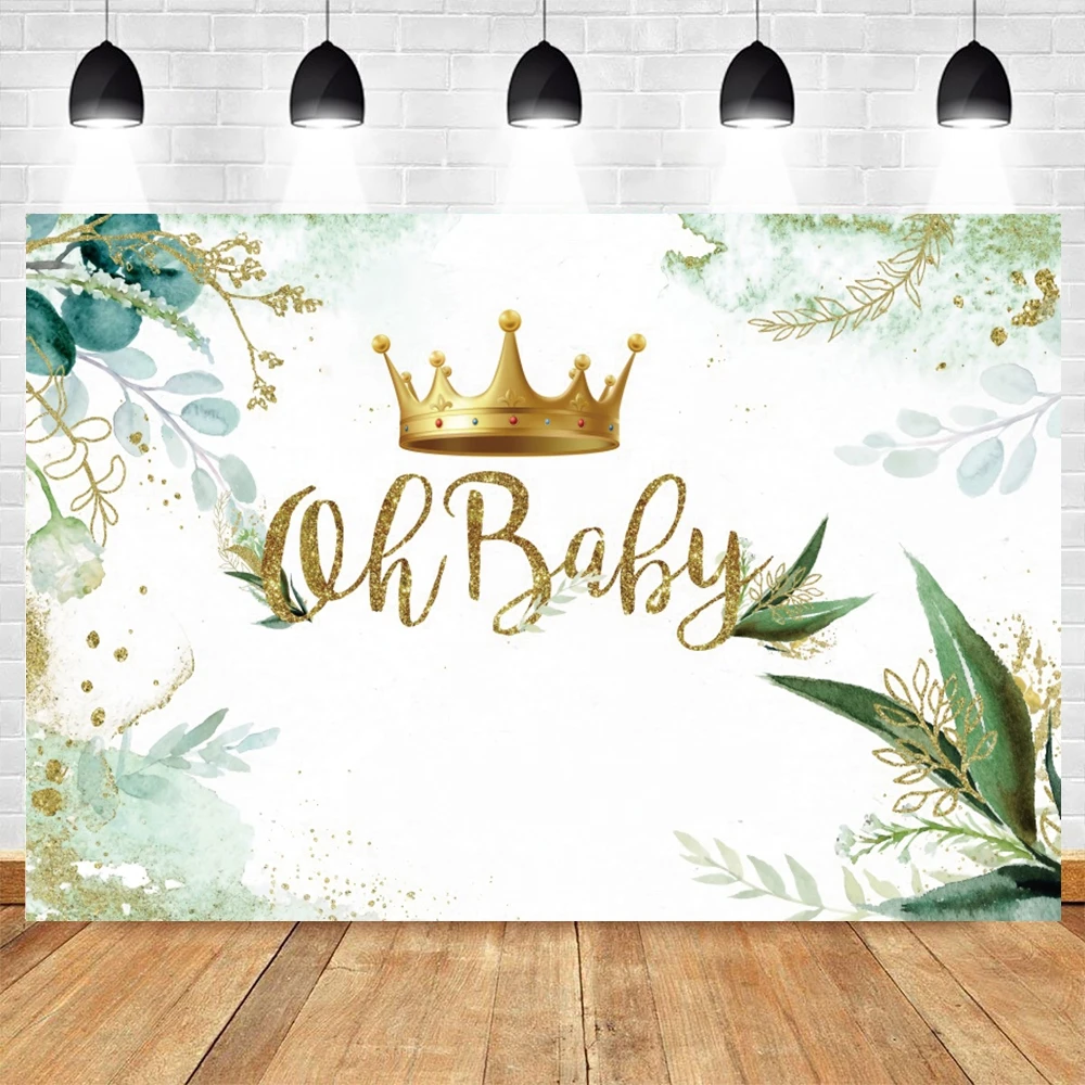 Фон для фотосъемки новорожденных с зелеными листьями |