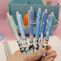 0 5mm kawaii soft rubber cutie panda face smile gel ink pens cute school office writing supplies gift stationery prizes