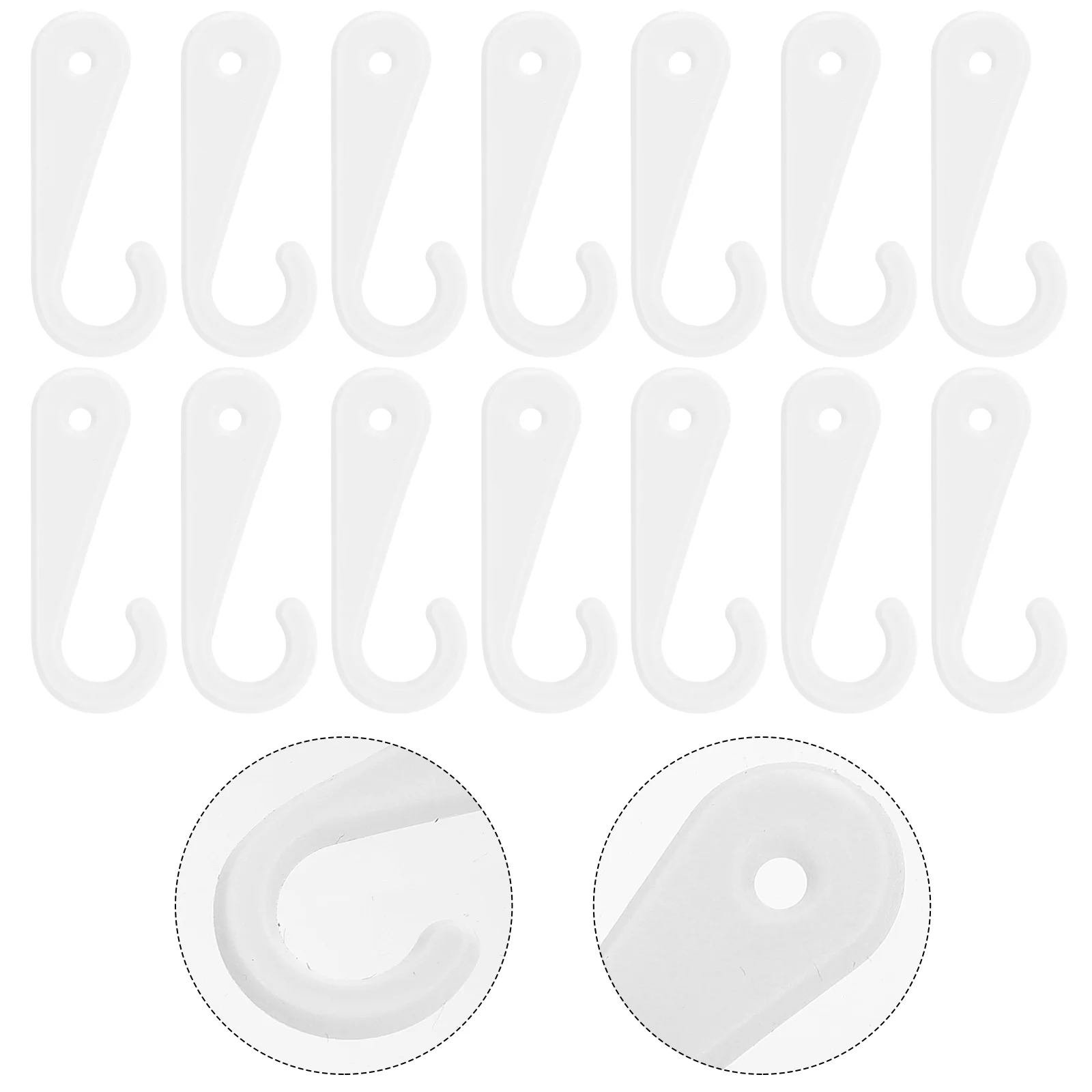 

500pcs Plastic J Shaped Sock Hanger Hooks Hanging Hook for Clothing Parts