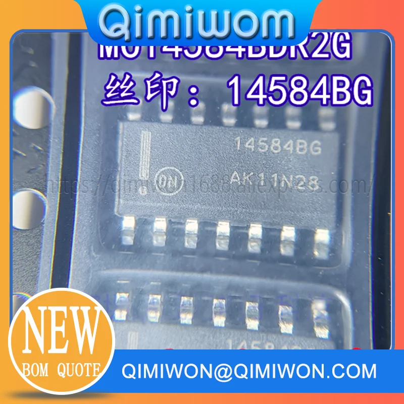 Интегральная микросхема MC14584BDR2G SOP-14 MC14584 MC14584BDR MC14584B MC14584BD 14584BG 14584BDR 14584BD 14584B 14584, 10 шт.