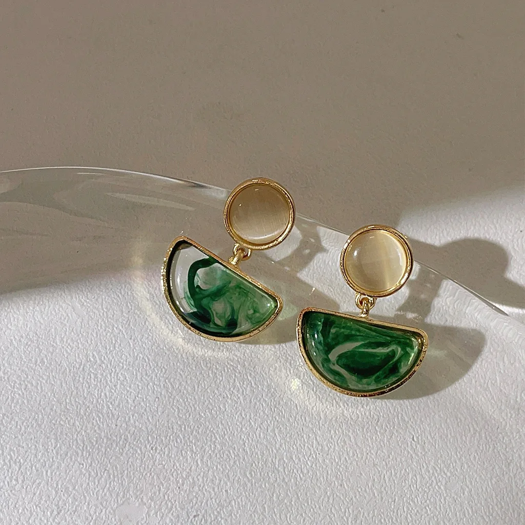 

Minimalism Design Pendant Hoop Earrings Street Style Korean Fashion Jewelry