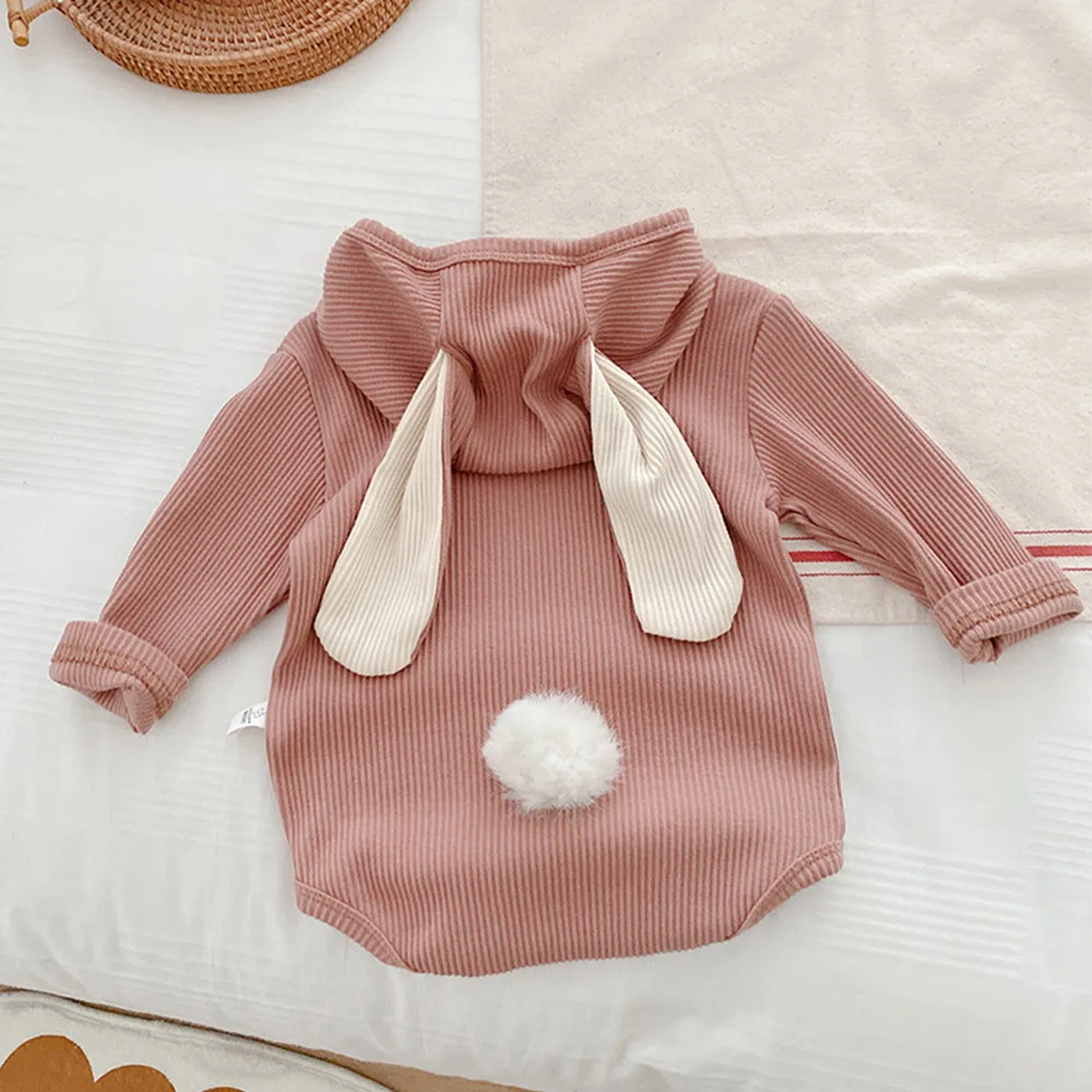 Детские комбинезоны для мальчиков однотонные хлопковые с капюшоном на весну и