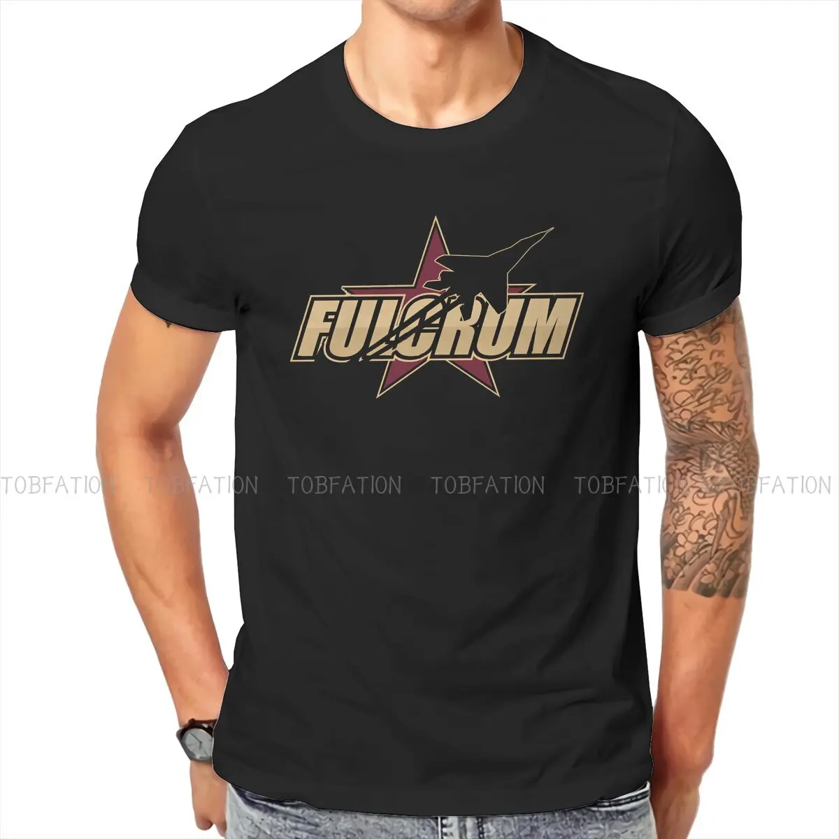 

Russian USSR CCCP Men's TShirt Mig-29 Fulcrum Star Distinctive T Shirt Graphic Streetwear New Trend