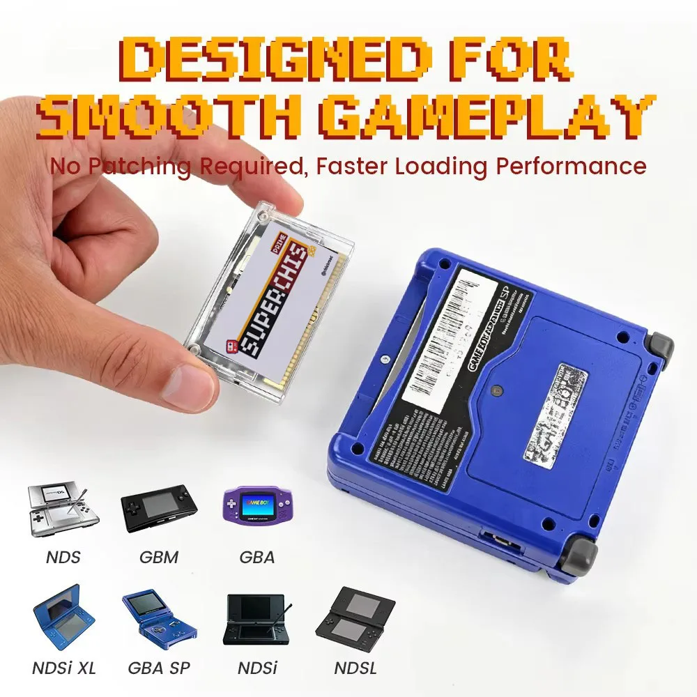 Фото Новейшая игровая карта SuperChis Prime Game Reader 2026 для Nintendo GBA/NDS/GBA SP/GB Player с SDRAM, на базе SuperFW NOR Flash №2