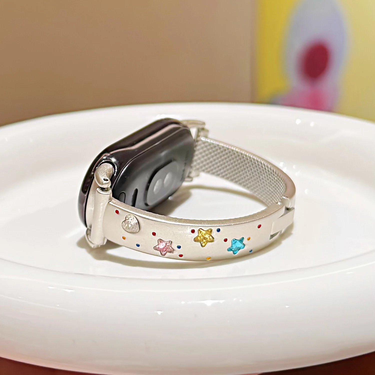 Фото Сверкающий роскошный металлический ремешок для Xiaomi Band 10 8/9 Pro, ремешок для девочек, подходит для Redmi Watch 4/5, универсальный 18/20/22 мм №4