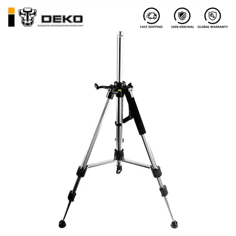 Laser level DEKO 120 cm Student Laser tripod Professional carbon tripod for laser level aluminum adjustable ...