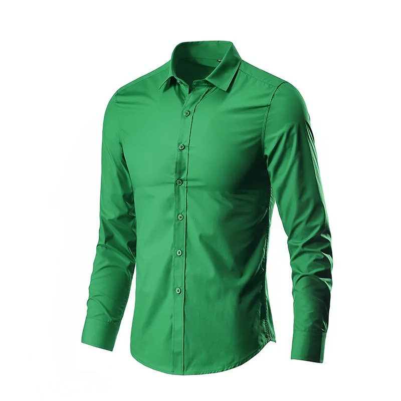

Shirt Long Sleeve Slim Fit Business Casual Male Hawaiian Shirts