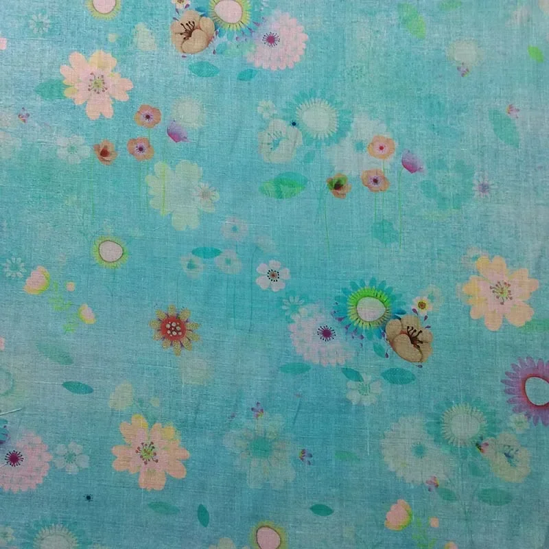 Темно-синий высококачественный натуральный 100% чистый льняной тканевый халат с