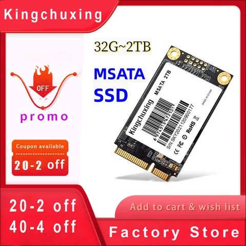 Промо Kingchuxing Msata Ssd 2 ТБ 256 ГБ Ssd Msata 512 ГБ 1 ТБ жесткие диски внутренний Ssd жесткий диск SSD39325