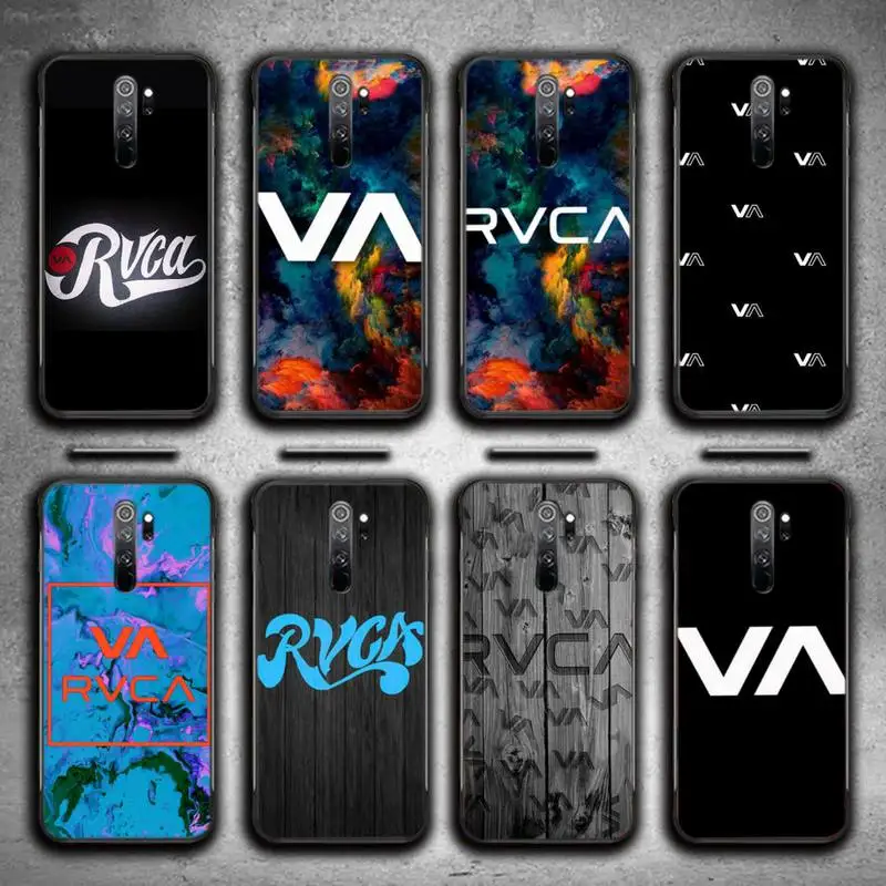 

RVCA Luxury Trend Phone Case For Redmi 7 8 9 A K20 30 Pro Note 8 9 Pro 9s