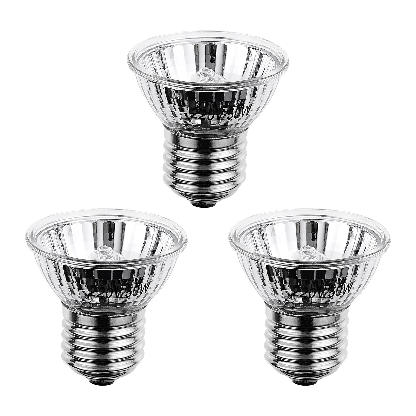 

3pcs 50W Practical Sunbathe Heat Full Spectrum Sun Lamp for Lizard Amphibians