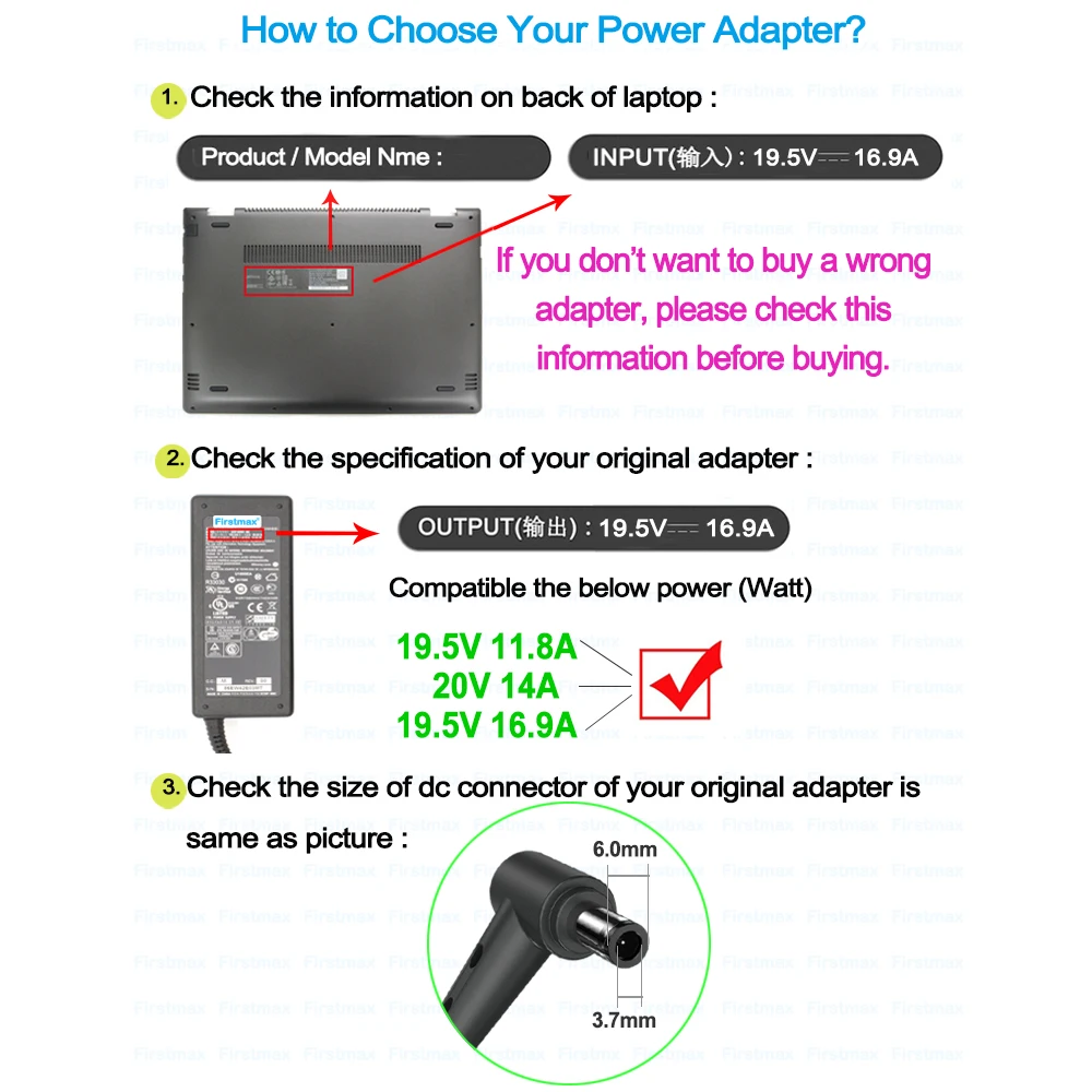Игровое зарядное устройство 19 5 В 16 9 А 330 Вт для Asus ROG Strix GL702ZC G702ZC ADP-330AB DW адаптер