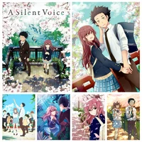 a silent voice movie diamond painting kits japanese anime the shape of voice picture mosaic cross stitch wall art home decor