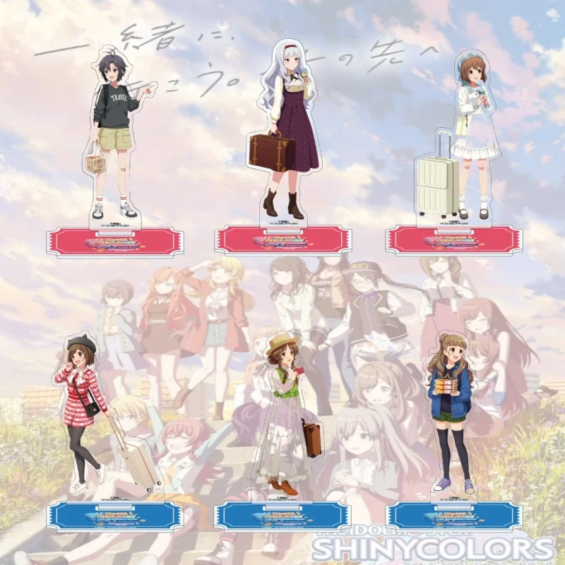 Фото Фигурка-подставка THE iDOLM@STER из акрила, 15 см, для косплея, декор, подарок для друзей, на фестивали, брелок №1