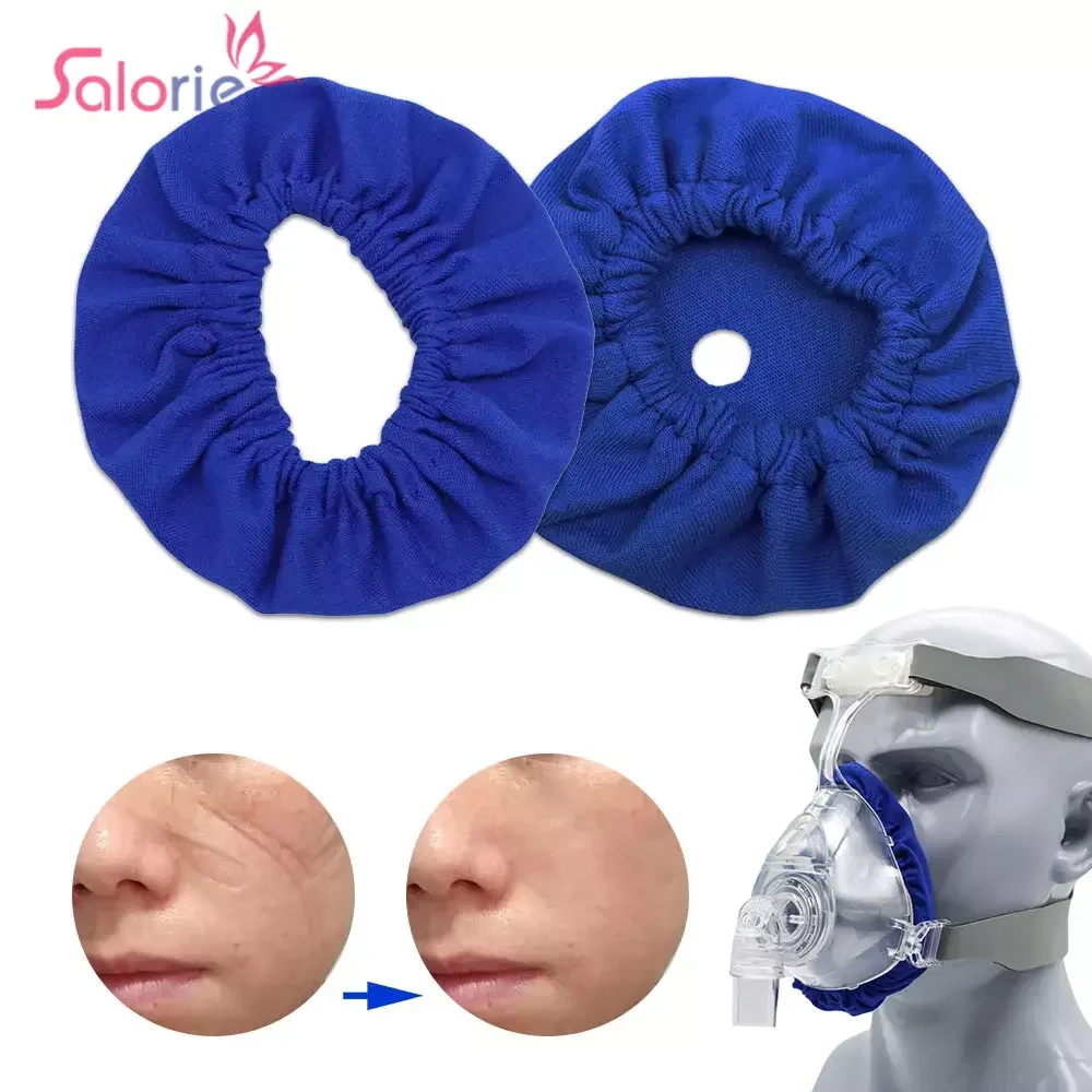 Фото Моющийся чехол для CPAP, вкладыши для маски для лица, тканевые удобные мягкие чехлы, уменьшающие утечки воздуха, раздражение кожи, назальная маска, вентилятор №1