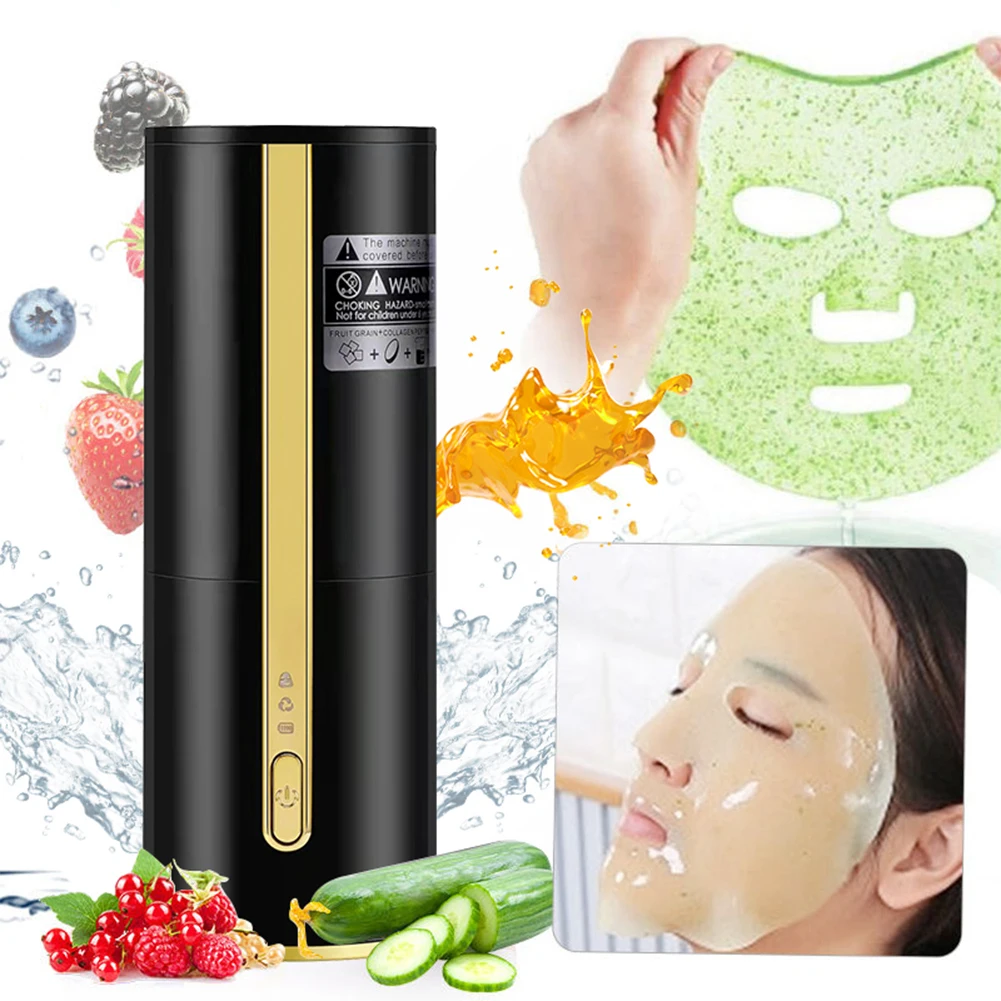 

Face Mask Maker Machine Automatic DIY Fruit Vegetable Mask Making Machine with 32 Counts Collagen Capsules Natural Mask Maker