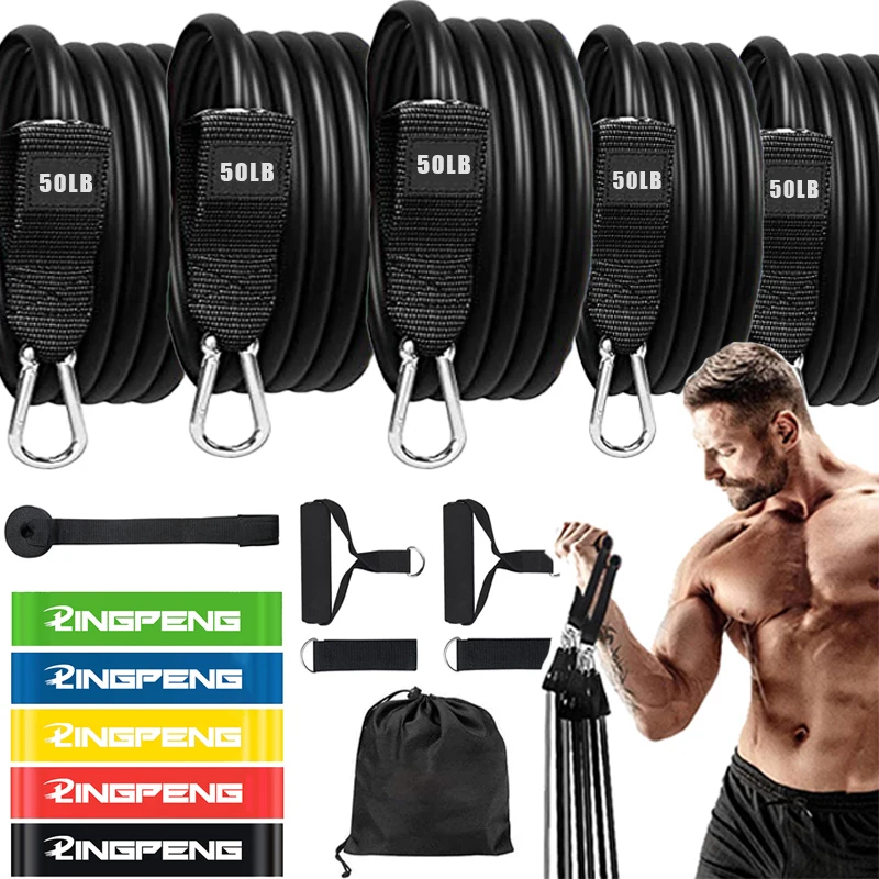 

Elastic Band for Fitness Equipment Resistance Fitness Bands Exercise Muscle Training Portable Body Building Sports Entertainment