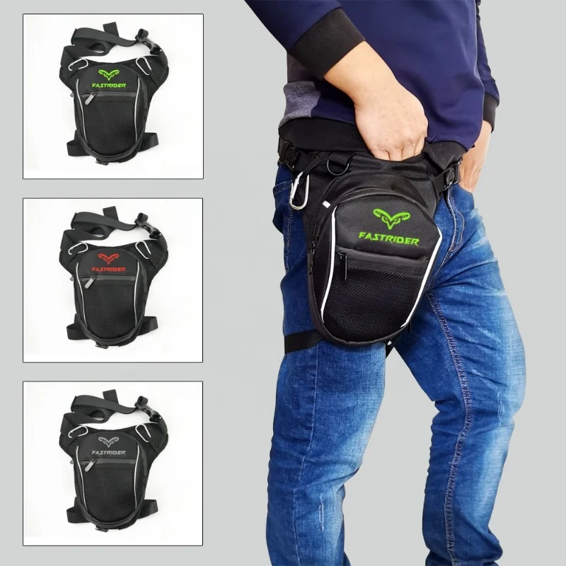 

Fastrider High Capacity Men Motorbike Waist Pack Leg Thigh Bag Multifunctional Portable Cool with Reflective Motorcycle Leg Bags