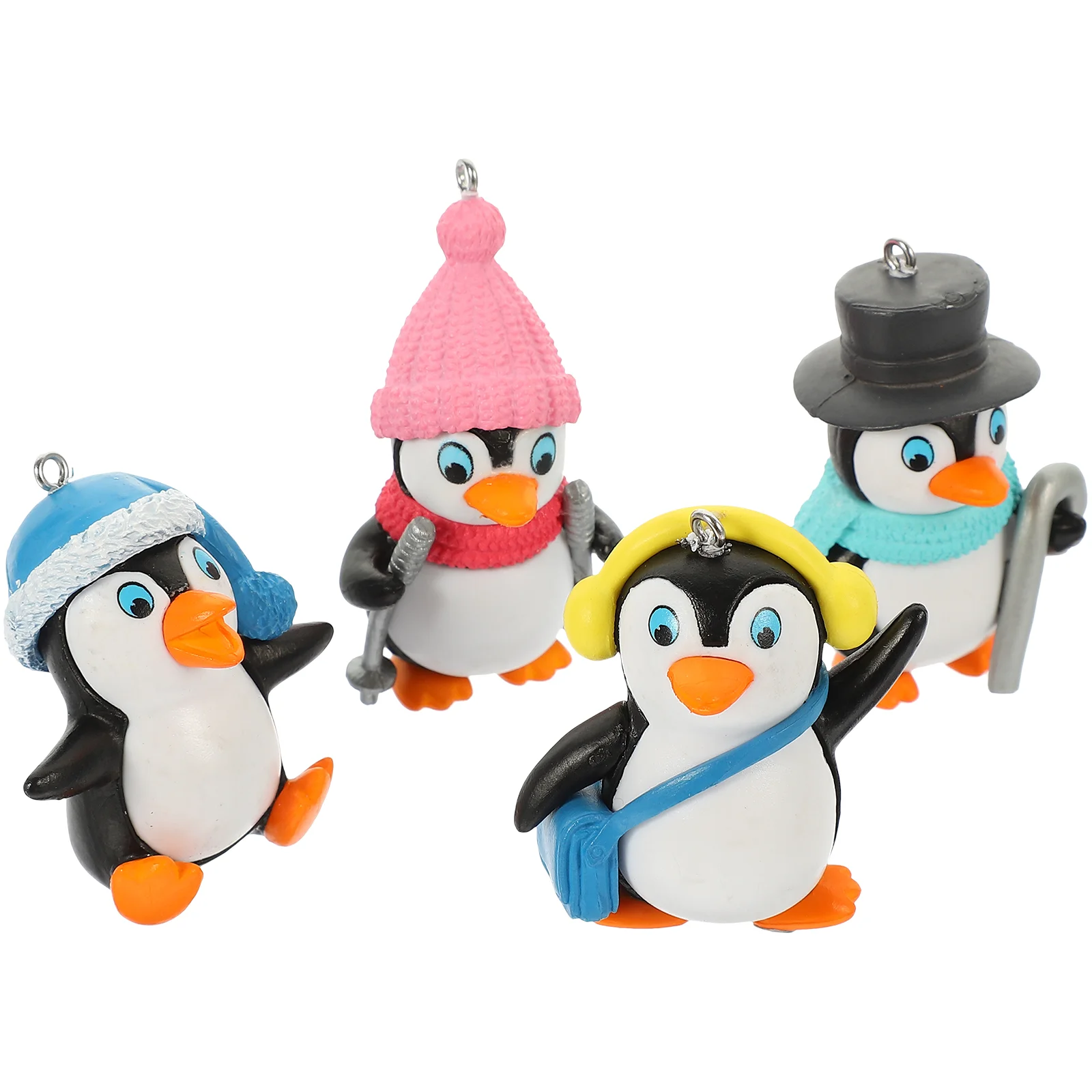 

Penguin Tank Floating Statue Aquarium Figure Treasure Diver Landscape Ornament Decorations Divers Cake Decoration Animal Decor