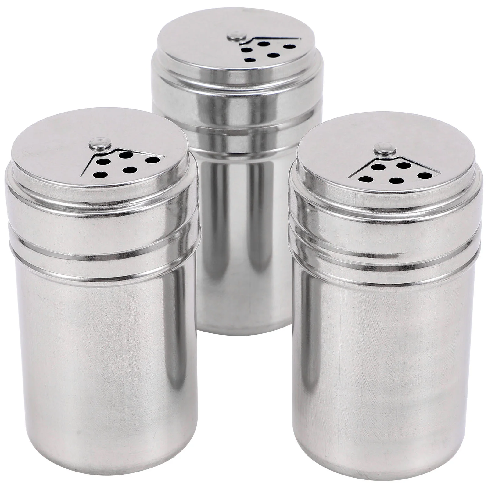 

Jar Seasoning Multipurpose Bbq Organizer Toothpick Stainless Steel Storage Containers Cruet Storing Salt