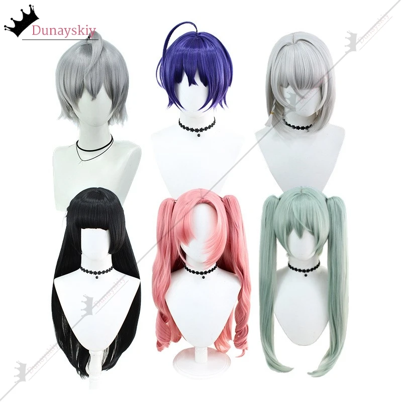 Game Zenless Zone Zero Косплей Парик ZZZ Anby Belle Nicole Amby Wise Corin Hoshimi Термостойкие волосы