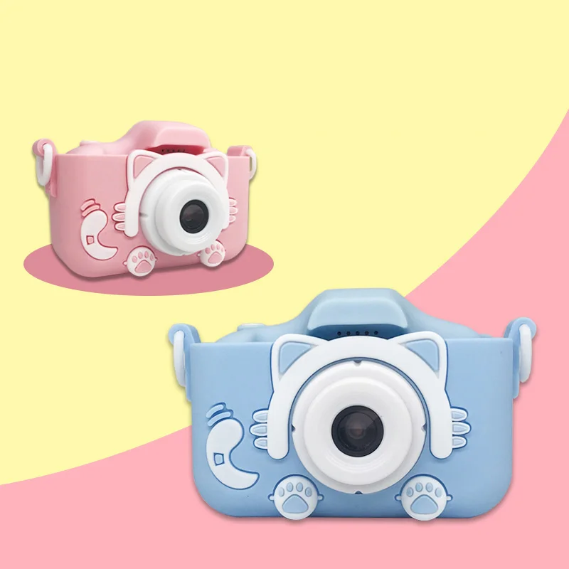 

Mini Cartoon Camera 2 Inch HD Screen Educational Children Toys Portable Digital Photo Recorder For Kid Christmas Birthday Gift