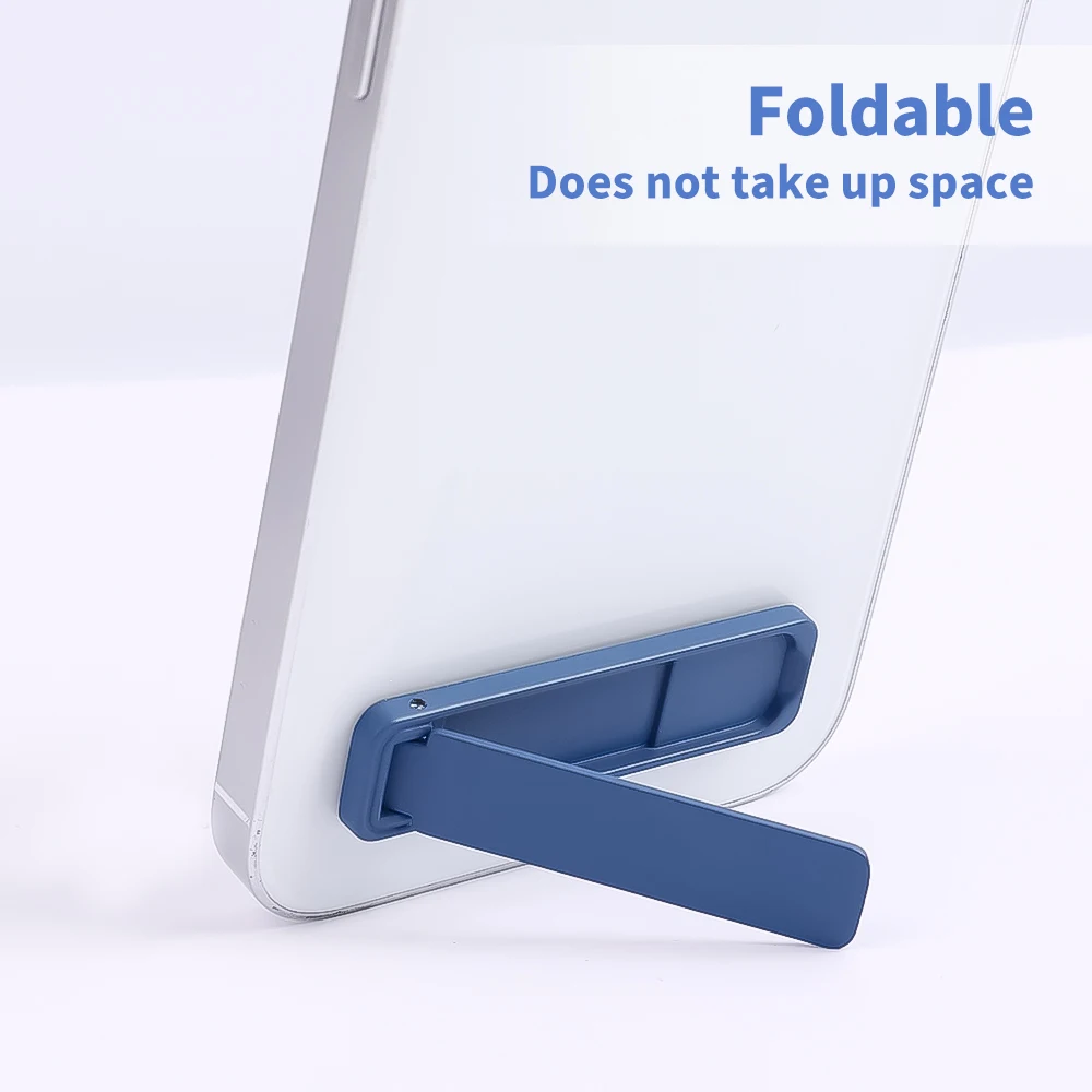 ultra thin mini metal folding mobile phone holder stand alloy invisible portable phone kickstand bracket desktop phone holder free global shipping